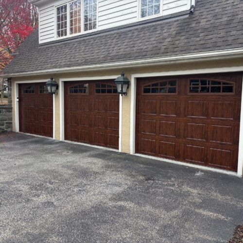 after faux oak doors