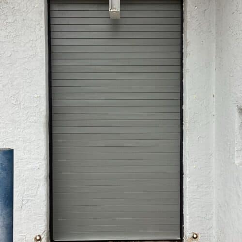 galvanized gray door in ridley park