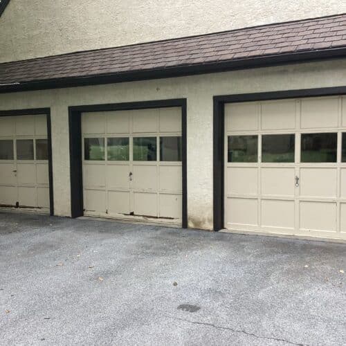 Before Upgrade to Clopay Classic Doors in West Chester